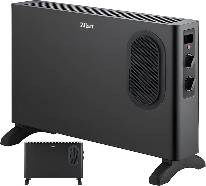 Konvektor Heizung elektrisch mit Heizlüfter - Elektroheizung mit Gebläse - separat zuschaltbarer Hei