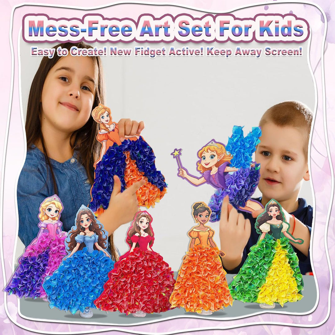 JRD&BS WINL DIY Kunstset für Kinder,Poke-in Kunst Blumenstrauss, kreative Aktivität für Kinder, Gesc