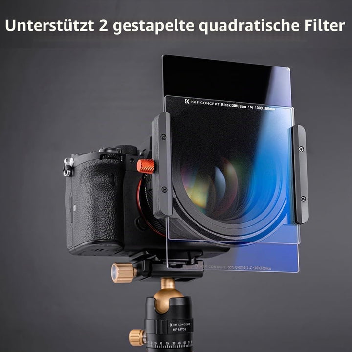K&F Concept Nano-X Filterhalter Kit Rechteck-Filterhaltersystem(inkl.8er Filter Adapterringe), Filte