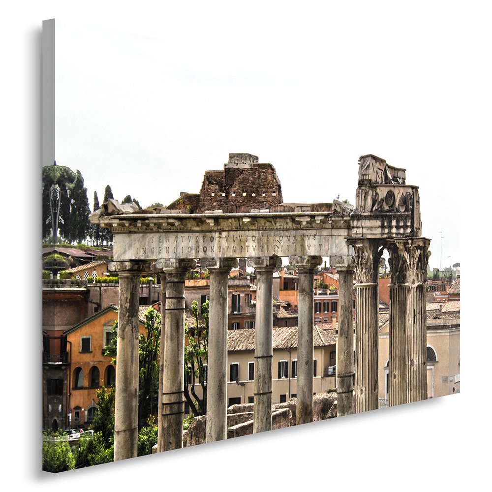 Feeby Frames, Leinwandbild, Bilder, Wand Bild, Wandbilder, Kunstdruck 50x70cm, FORUM ROMANUM, ROM, R