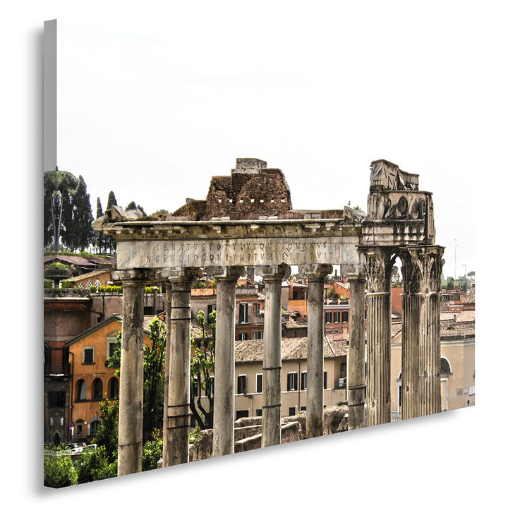 Feeby Frames, Leinwandbild, Bilder, Wand Bild, Wandbilder, Kunstdruck 50x70cm, FORUM ROMANUM, ROM, R