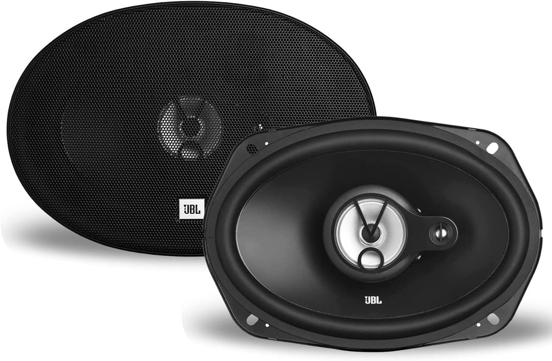 Mediadox 16x23cm (6x9) Auto Oval Lautsprecher/Boxen/Speaker Set von J.BL (Stage1-6931) + MDF Gehäuse