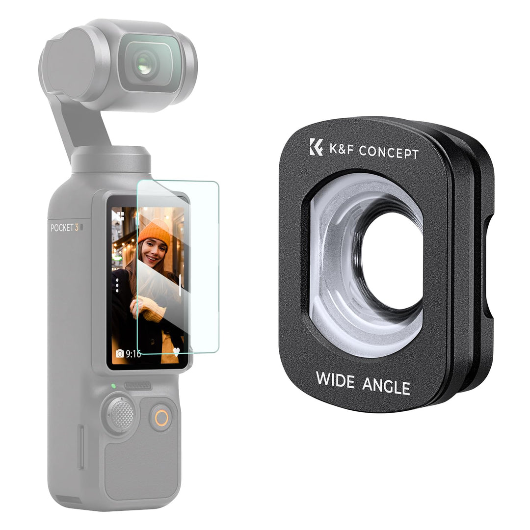 K&F Concept magnetisches Weitwinkelobjektivfilter kompatibel mit DJI Osmo Pocket 3, Osmo Pocket 3 Zu