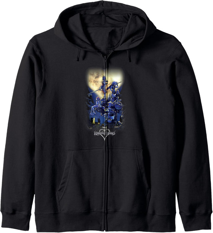 Disney Kingdom Hearts Plakatlogo Kapuzenjacke