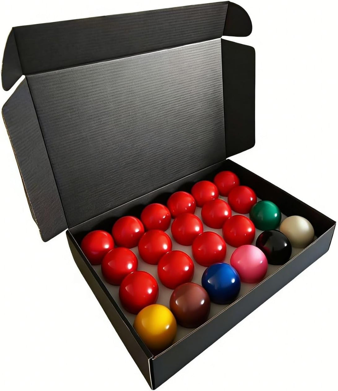 Snooker Kugeln Set, 22 Stück 52,5 mm Snooker Balls Set Harz Britisches Billardkugeln Set, 15 Rote, 6