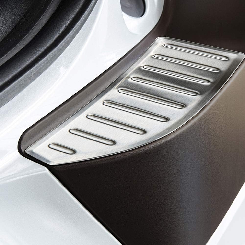 Avisa Edelstahl Heckstossstangenschutz kompatibel mit Citroën C4 Cactus 2014-2018 'Ribs'