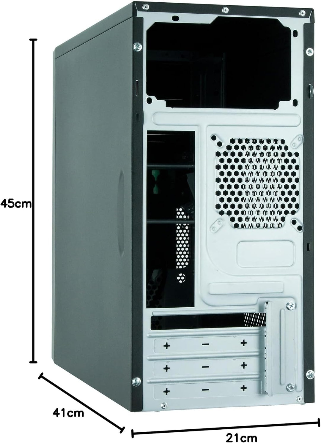 Chieftec HO-12B-350GPB 350W Tower-Gehäuse, schwarz