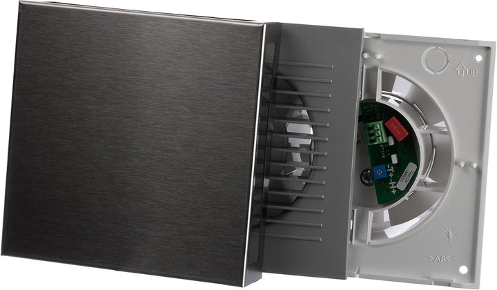 LIRAST Ø 100mm Edelstahl Badlüfter, Ventilator/Lüfter für Effiziente Belüftung im Bad Kuche WC, Ø 10