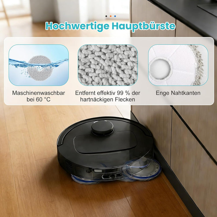 22 Stück Zubehör für Ecovacs Deebot T30C Omni / T30C Omni Gen2 / T30C Saugroboter, 1 Hauptbürste, 6