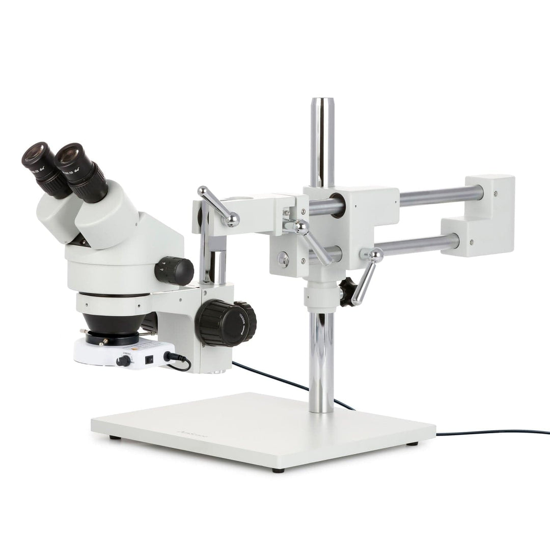 AmScope SM-4BZ-80S Inspektion des Zoom-Vergrösserungsschaltkreises Stereomikroskop mit 80 LED-Licht,