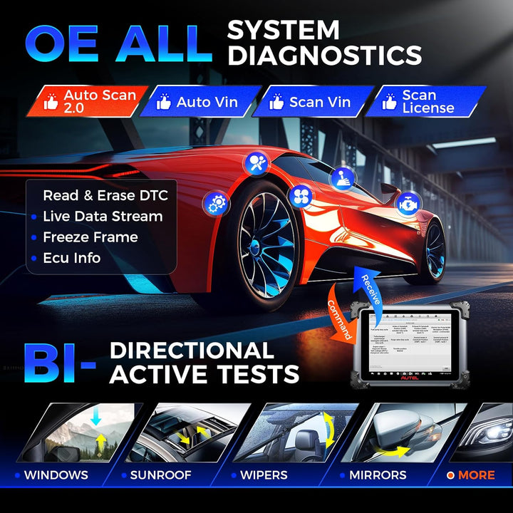 Autel MaxiSYS Elite II PRO OBD2 Diagnosegerät: 2 Jahre Update[€2590] KFZ Diagnosegerät Auto, J2534 P