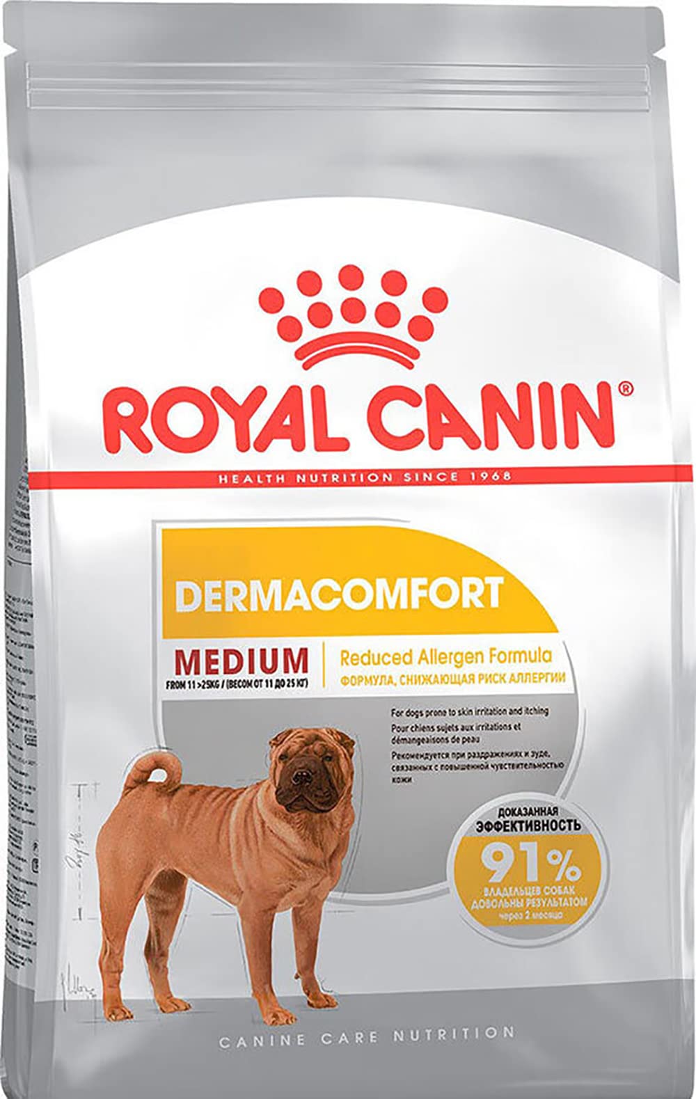 Royal Canin Medium Dermacomfort 24, 1er Pack (1 x 10 kg Packung) - Hundefutter 10 kg (1er Pack), 10