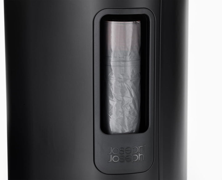 Joseph Joseph EasyStore 5l Edelstahl Treteimer mit Müllbeutel, Absenkautomatik Deckel, herausnehmbar