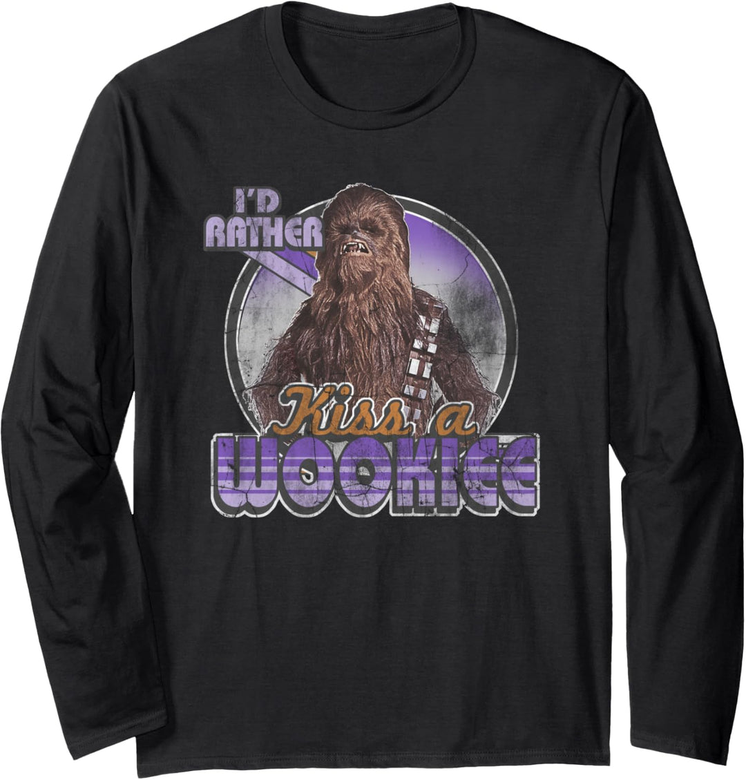 Star Wars Chewbacca Kiss A Wookiee Langarmshirt