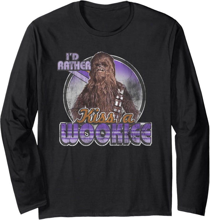 Star Wars Chewbacca Kiss A Wookiee Langarmshirt