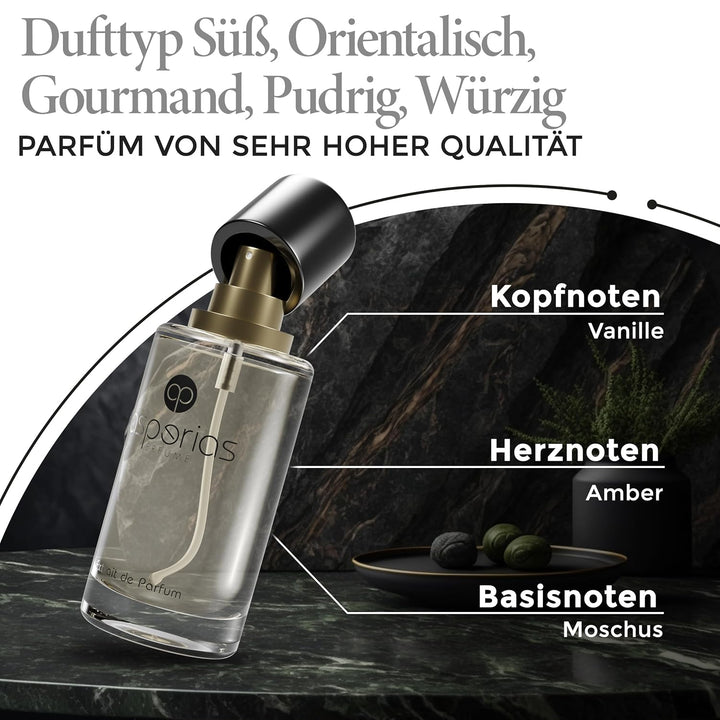 Asperias 104 | Gilda 2 - Parfum Unisex 50ml, Orientalisch-Süsses Amber & Vanille, Perfume für Damen