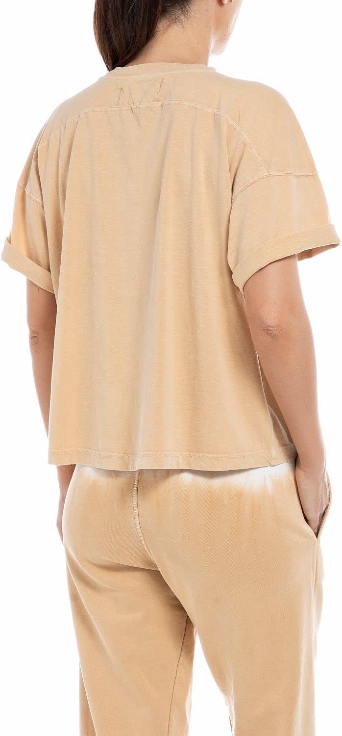 REPLAY Damen T-Shirt S 017 Sintra Ochre, S 017 Sintra Ochre