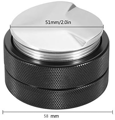 Zerodis 51mm Kaffee Tamper Edelstahl Rostfrei Barista Espresso Tampers Kaffeebohne Presswerkzeug Sol
