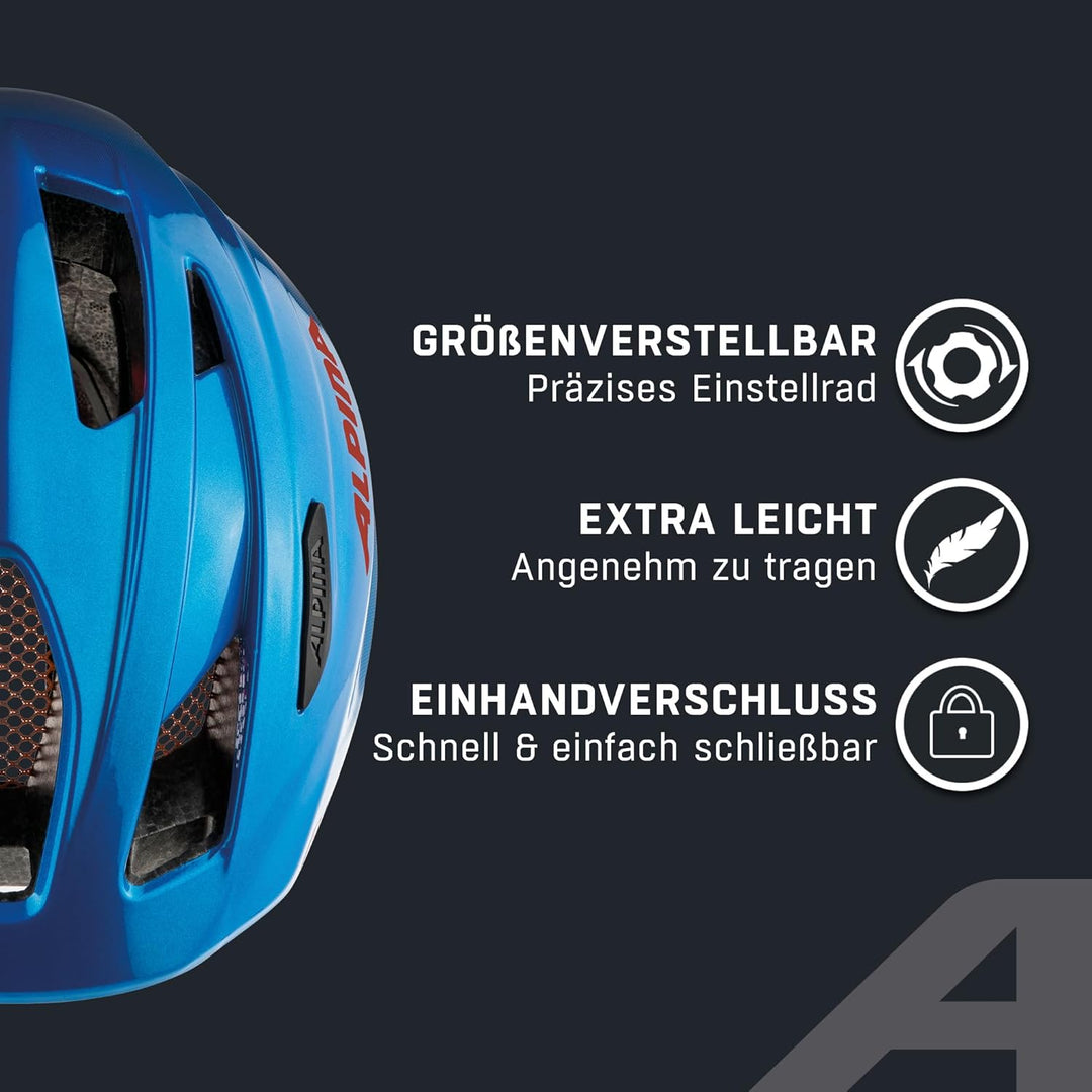 ALPINA PICO - Leichter, Optimal Klimatisierter & Bruchfester Fahrradhelm Mit Fliegennetz Für Kinder