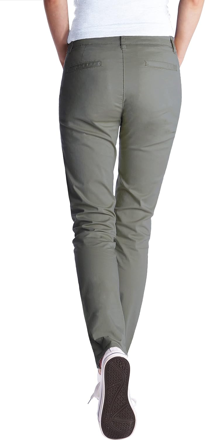 Fraternel Chino Damenhose Stoffhose normal Waist M Khaki, M Khaki