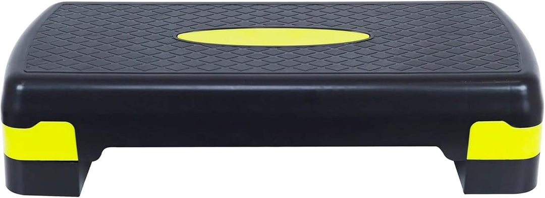 BalanceFrom Verstellbarer Workout-Aerobic-Stepper, Plattform-Trainer Schwarz/Zitrone