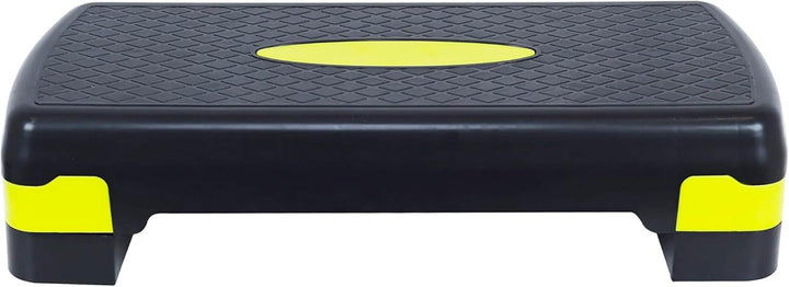 BalanceFrom Verstellbarer Workout-Aerobic-Stepper, Plattform-Trainer Schwarz/Zitrone