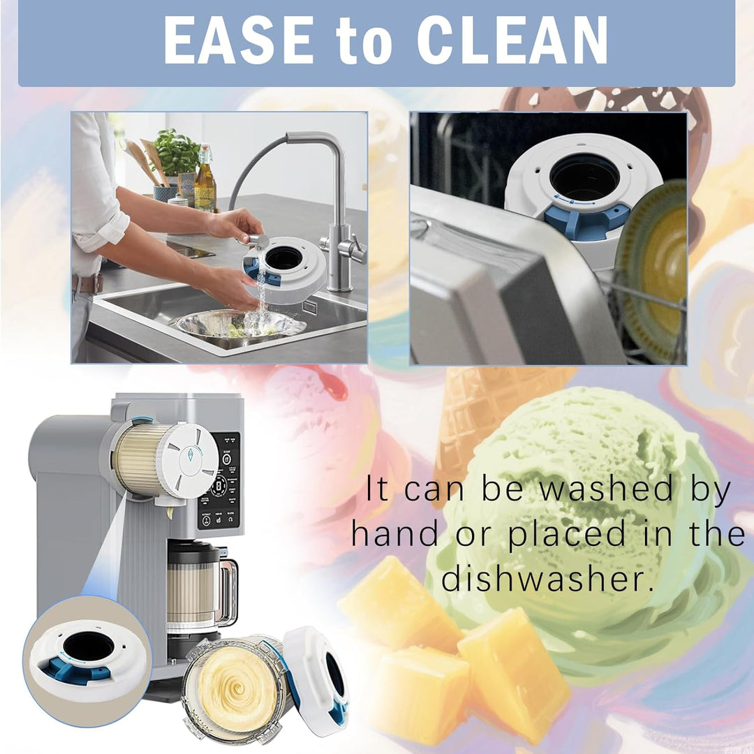 Deckel für Ninja Swirl Creami Behälter，Zubehör für Nc700 Nc701eu Serie, Kompatibel mit Ninja Eismasc