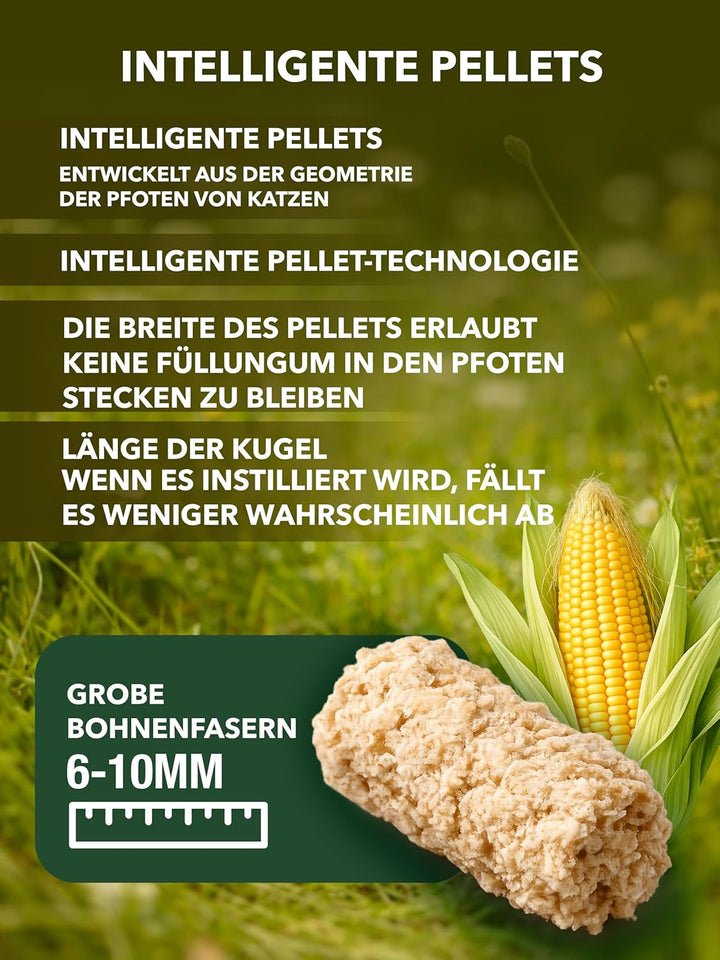Pelleted Cat Litter, 7L, 6L,7 litres (Katzenstreufüller aus Wiesengras)