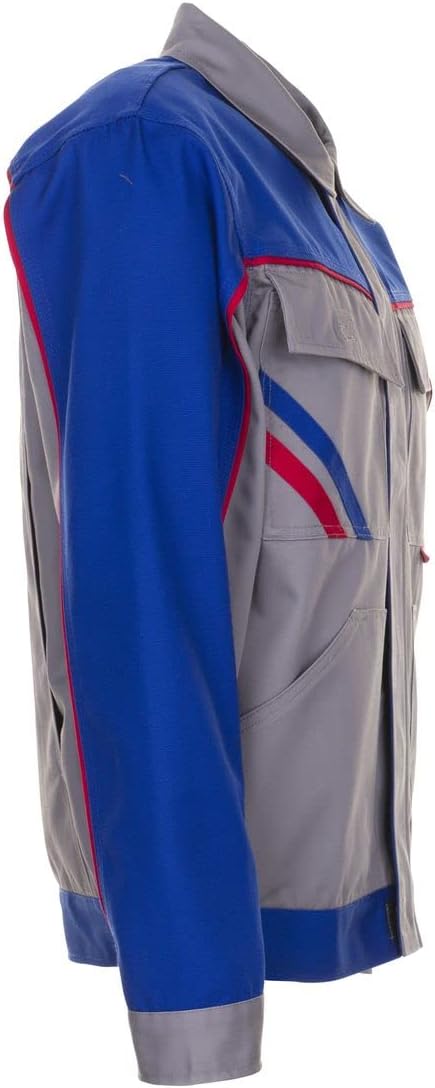 Planam Highline Herren Bundjacke zink kornblau rot Modell 2313 Grösse 54 Zink/Kornblau/Rot 54, Zink/