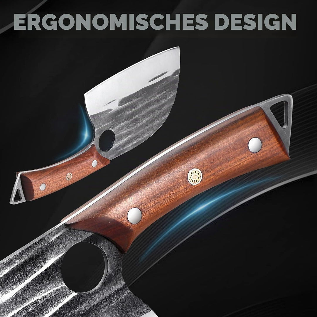 Golden Bird Hackmesser Japanisches Messer zum Schneiden von Fleisch geschmiedetes Metzgermesser mit