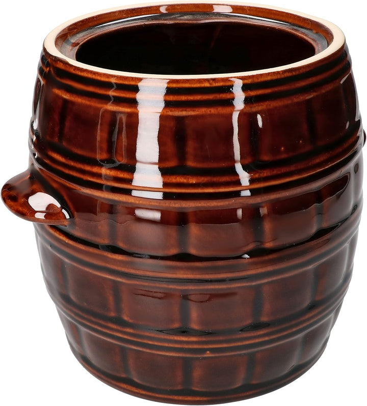 KOTARBAU® Keramiktopf 5 L Steinguttopf Sauerkrauttopf zum Einlegen von Speisen, 5 L