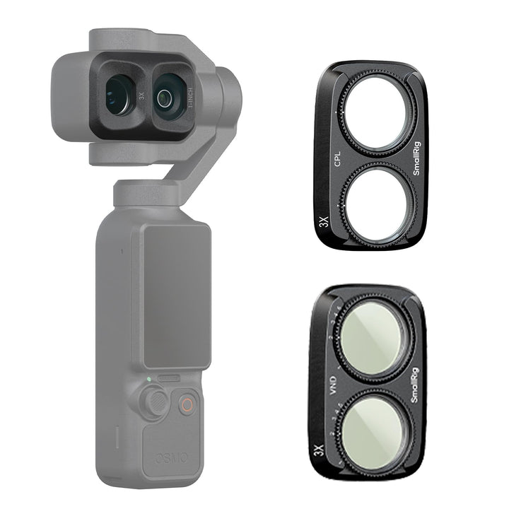 SMALLRIG Filterset für DJI Osmo Pocket 4P, Variabler ND2-32- und CPL-Filter für DJI Osmo Pocket 4P,