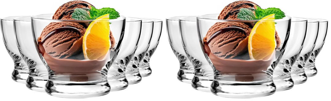 Krosno 6er-Set Eisbecher 290 ml | Dessertschale | Pure Kollektion | Ideal für Zuhause, Restaurants u