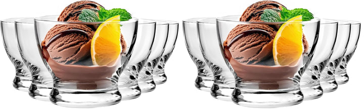 Krosno 6er-Set Eisbecher 290 ml | Dessertschale | Pure Kollektion | Ideal für Zuhause, Restaurants u