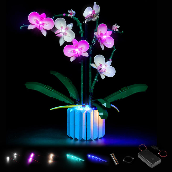 LocoLee Led Licht Set Kompatibel mit LEGO 10311 Orchidee Blumen Botanical Collection (Nur Lichter-Se