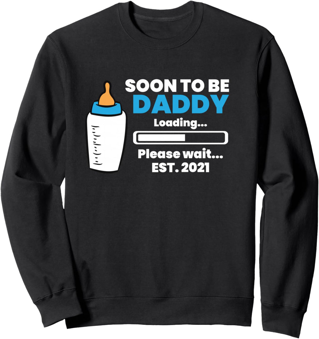 Soon To Be Daddy Loading Please Wait Bald Papa Sweatshirt