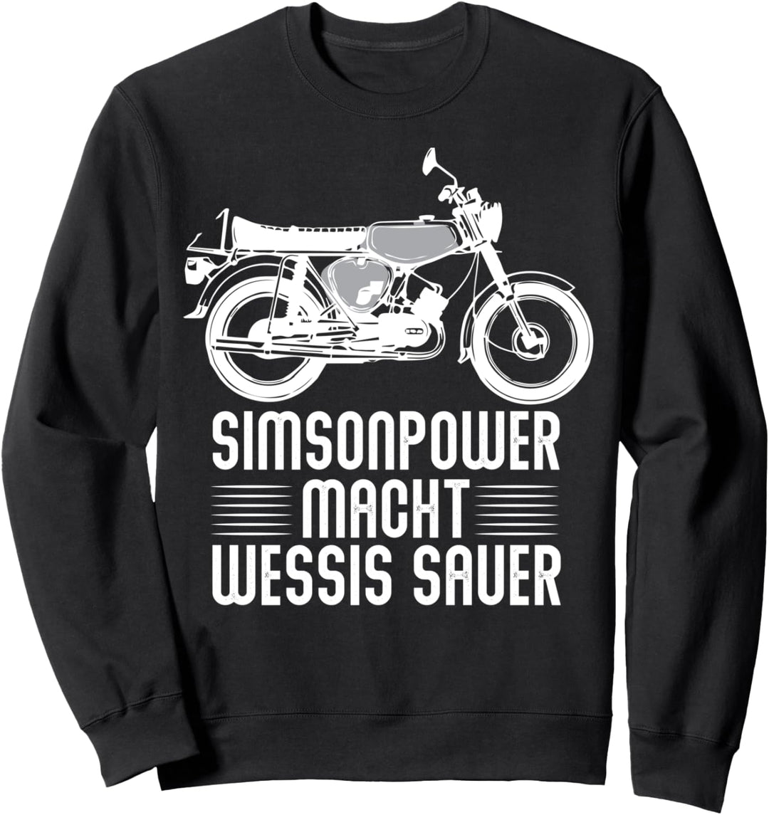 Simsonpower Ossi Simson-S51 Moped Design Sweatshirt