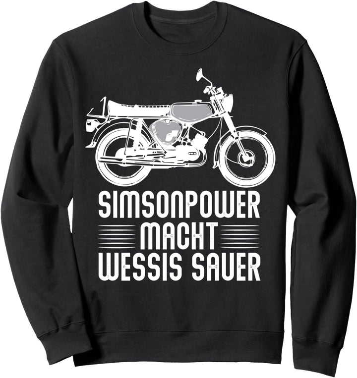 Simsonpower Ossi Simson-S51 Moped Design Sweatshirt