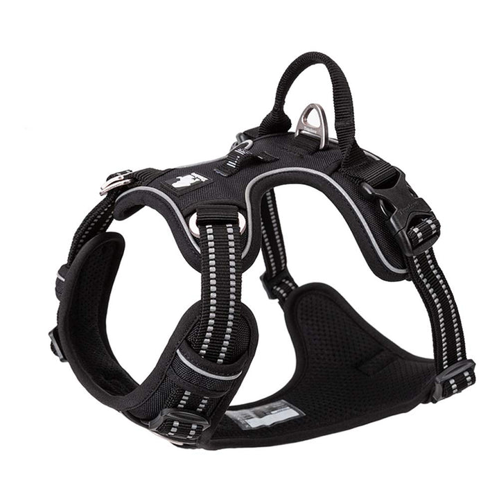 True Love Hundegeschirr, kein Ziehen, verstellbar, reflektierend, weiches Nylon, für kleine und gros
