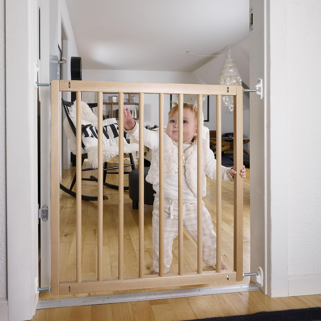 DOLLE Treppenschutzgitter Kinderschutzgitter Massivholz lackiert 78-85 cm