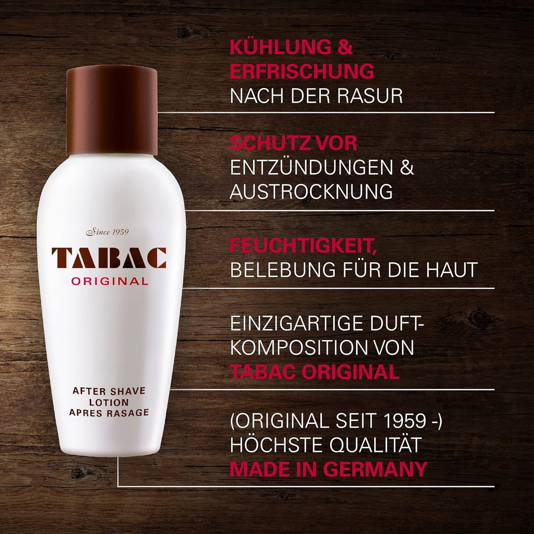 Tabac® Original | After Shave Lotion erfrischende Rasierwasser - erfrischt die von der Rasur beanspr