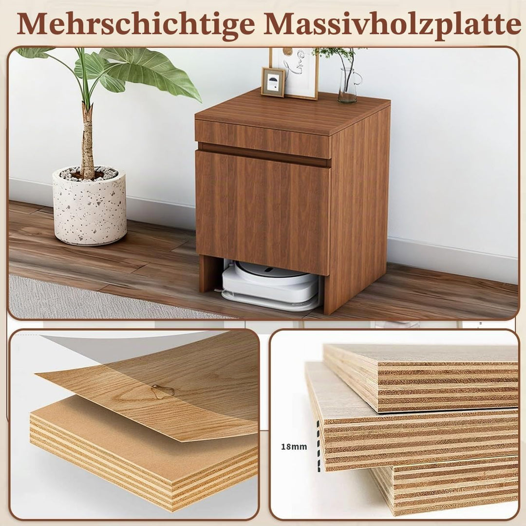 Saugroboter Verstecken Schrank Mit Tür, Staubsauger Roboter Schrank Einfacher Wasserwechsel, Staubsa