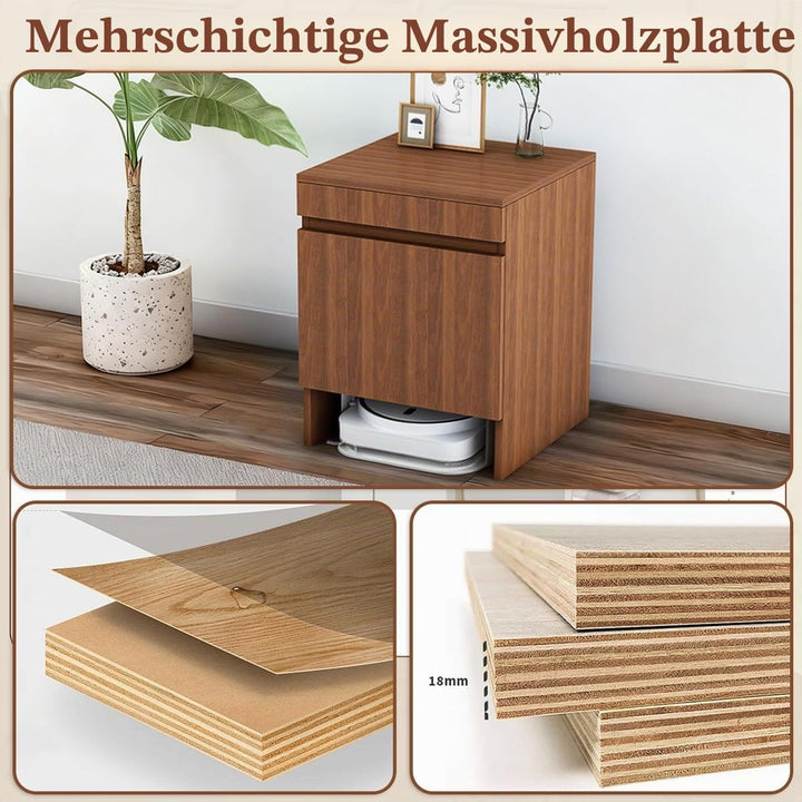 Saugroboter Verstecken Schrank Mit Tür, Staubsauger Roboter Schrank Einfacher Wasserwechsel, Staubsa