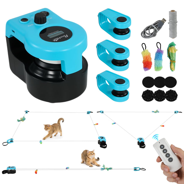 PawHut Interaktives Katzenspielzeug Elektrisch mit Selbstbeschäftigung
