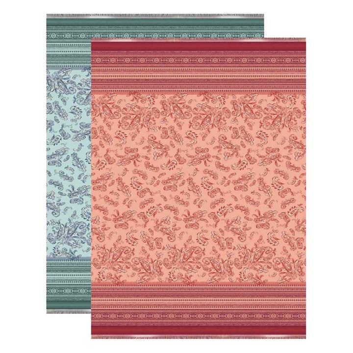 Bassetti Tosca Jacquard Plaid, Baumwolle, ORANGE, 140x190 cm 140x190 cm Orange, 140x190 cm Orange