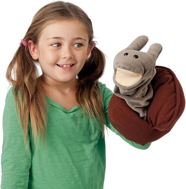 Folkmanis Snail Hand Puppet,Brown / Grey