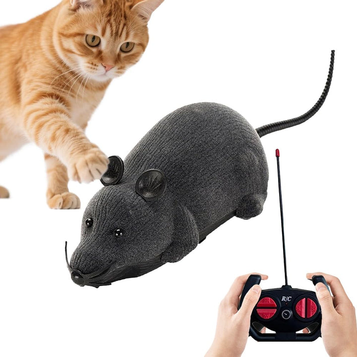 Katzenspielzeug Elektrisch Spielmaus, RC Maus Mit Fernbedienung, Fernbedienung Gefälschte Ratte, Rea