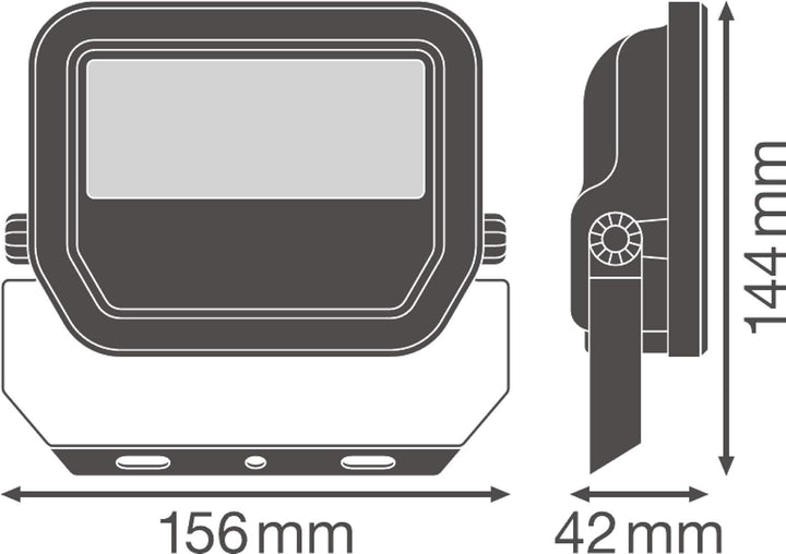 LEDVANCE Fluter LED: für Wand/Decke/Boden, FLOODLIGHT 20 W / 20 W, 100…277 V, Cool Daylight, 6500 K,