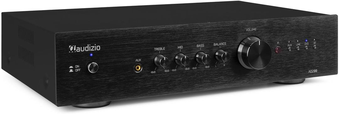 Audizio AD200B - HiFi-Stereo-Verstärker 2 x 200 Watt, Bluetooth Verstärker für Lautsprecher und HiFi