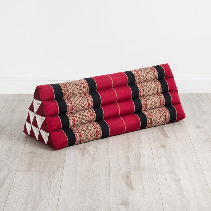 livasia Rückenstützkissen breit für Paare, Dreieckskissen für Garten und Balkon, Keilkissen mit Kapo